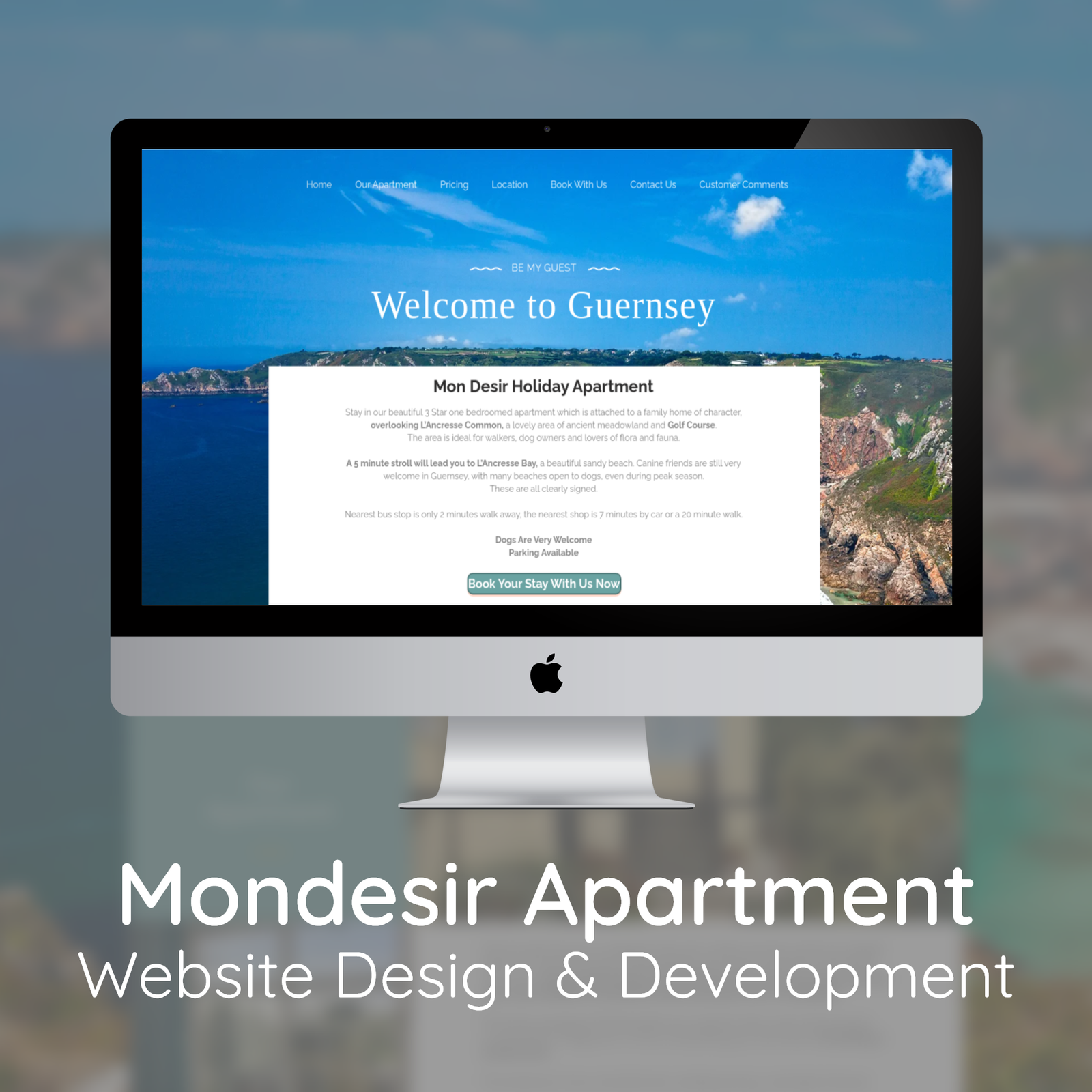 Mondesir Holiday Apartment crypto website design portfolio project