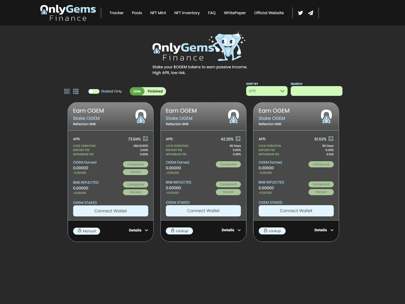 OnlyGems Web3 Crypto UX / UI Design Portfolio Project